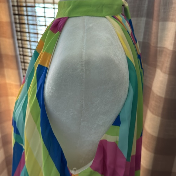 Sweet Nothings Pleated Mini Dress Sz L - Picture 7 of 8